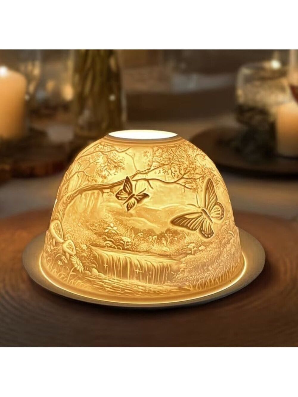 Woodland Butterfly Fairy Lamp Lithophane
